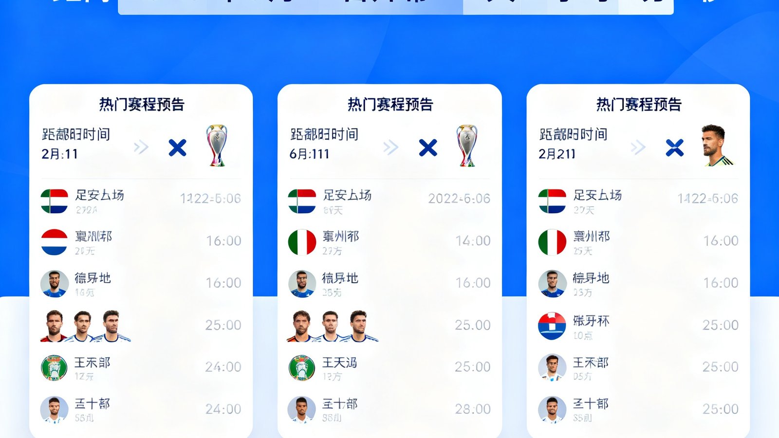 悟空体育新发布的世界杯倒计时功能界面截图，主页顶部显示距离2026年6月11日开幕的精确倒计时，下方是热门赛程预告卡片